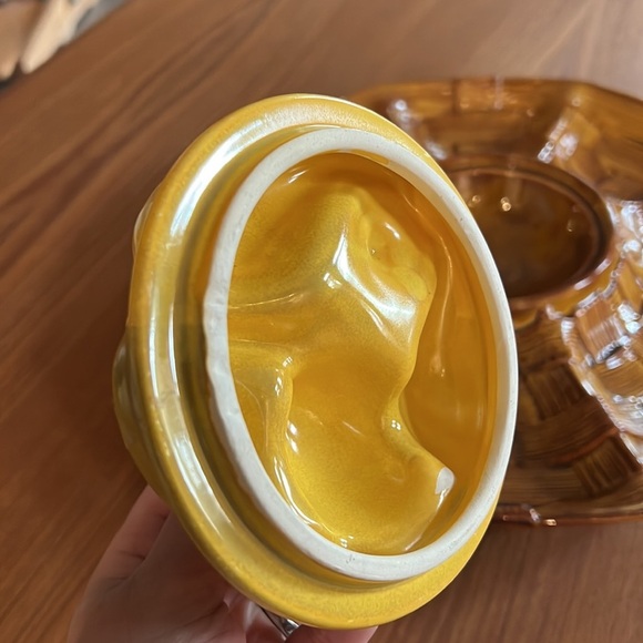 1960s California pottery veggies and dip flatter extra large - Picture 4 of 7